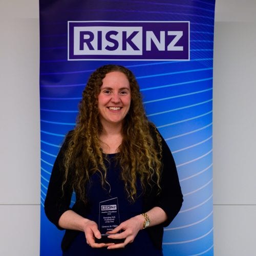 Gemma de Vilder, Fonterra - winner of the Emerging Risk Professional of the Year Award